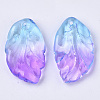Two Tone Transparent Spray Painted Glass Pendants GLAA-T013-02-D01-2