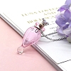 Lampwork Teardrop Perfume Bottle Necklaces PW-WG87909-01-2