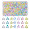 560Pcs 7 Colors Transparent Acrylic Beads MACR-CW0001-10-1