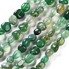 Natural Green Onyx Agate(Dyed & Heated) Beads Strands G-P497-01C-30-1