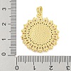 Rack Plating Brass Clear Cubic Zirconia Pendants KK-M291-13G-3