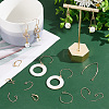   64Pcs 8 Style Brass Earring Hooks KK-PH0005-93-5