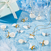 24Pcs 4 Styles Natural Shell Pendants SHEL-HS0001-17-3