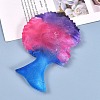 Afro Female Silicone Resin Molds X-DIY-L021-69-6