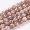 Natural Sunstone Beads Strands G-G099-12mm-14-1