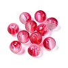 Frosted Baking Painted Glass Beads DGLA-N005-8mm-05-2