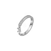 Brass Micro Pave Cubic Zirconia Cuff Open Rings for Women FS-WG471DC-04-1