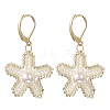 Brass Seed Glass Beads Leverback Earrings EJEW-MZ00759-5