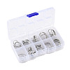 10Pcs 10 Styles Brass Adjustable Rings & Open Cuff Rings Set RJEW-A039-02P-3