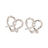 Brass Stud Earrings for Women EJEW-U015-22P-01-1