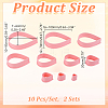 PP Plastic Cookie Cutters DIY-WH0504-927-2