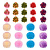 54Pcs 9 Styles Opaque Resin Beads RESI-TA0003-10-2