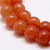 Natural Red Aventurine Bead Strands G-P257-02-8mm-3