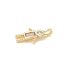 Brass Micro Pave Cubic Zirconia Pendants ZIRC-I356-17G-A11-2