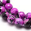 Natural Fire Crackle Agate Bead Strands G-K166-06F-6mm-07-3