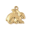 304 Stainless Steel Rabbit Pendants STAS-S186-07C-G-1