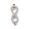 304 Stainless Steel Polishing Infinity Connector Charms STAS-E532-05P-1