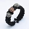 Nylon Cord Bracelets BJEW-P173-36-1