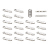 Spritewelry 100Pcs 3-Hole Iron Grade A Rhinestone Bridge Spacers RB-SW0001-02-20