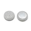 Pearly Lustre Cloth Fabric Covered Cabochons WOVE-S084-07E-1