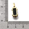 Natural Indian Agate Faceted Rectangle Pendants KK-F899-03A-G-3