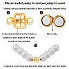 30 Set 6 Colors Brass Magnetic Clasps KK-CJ0001-63-6