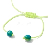 Adjustable Nylon Cord Braided Bead Bracelets for Women Men BJEW-JB11297-03-4