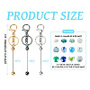  DIY Beadable Keychain Making Kit DIY-TA0006-01-12