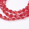 Glass Beads Strands LS-GLAA-R024-6x4mm-14-3