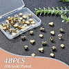 BENECREAT 48Pcs 4 Style Alloy Beads FIND-BC0002-72-4
