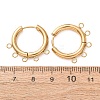 304 Stainless Steel Hoop Earring Findings STAS-D183-02G-G-2