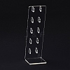 Transparent Acrylic Earrings Display Stands EDIS-G014-05-4