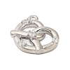 Brass Micro Pave Cubic Zirconia Pendants KK-I380-07P-2