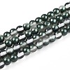 Baking Paint Transparent Glass Beads Strands DGLA-N011-4mm-07-1