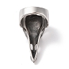 Viking 304 Stainless Steel Crow Head Finger Rings for Mens RJEW-U005-14A-P-3