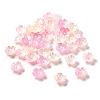 Gradient Color Acrylic Bead Caps OACR-Z028-01B-1