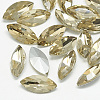 Pointed Back Glass Rhinestone Cabochons RGLA-T083-9x18mm-04-1