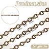 5 Yard Brass Cable Chains Cable Chain Size 2x1.5x0.5mm Antique Bronze Jewelry Making Chain CHC-PH0001-13AB-FF-2