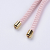 Nylon Twisted Cord Bracelet Making MAK-F018-13G-RS-4
