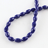 Faceted Rice Glass Beads Strands GLAA-Q046-01-3