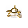 Alloy Crystal Ball Base Display Stand WICR-PW0001-15B-G-1