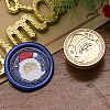 Christmas Series Wax Seal Brass Stamp Head LS-AJEW-M037-01G-17-1