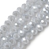 Electroplate Glass Beads Strands GLAA-K027-PL-A08-A-2