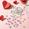 100Pcs Opaque ABS Plastic Beads MACR-TADJ0001-09-4