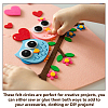 1000Pcs Flat Round Felt Fabric DIY-DC0003-89B-4