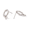 304 Stainless Steel Stud Earring Findings STAS-P308-02A-P-2