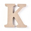 Letter Unfinished Wood Slices LS-DIY-WH0162-62K-1