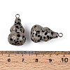 Natural Dalmatian Jasper Pendants G-T144-73D-3