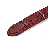 Leather Textured Bracelet Straps Slide Wristbands for Slide Charms AJEW-K232-01G-01-4