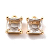 Rack Plating Brass Glass Charms KK-D070-03G-2